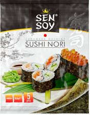Sen Soy (Chipsy, Płatki Nori) Algi Nori Prażone Do Sushi 5Szt. 12,5G