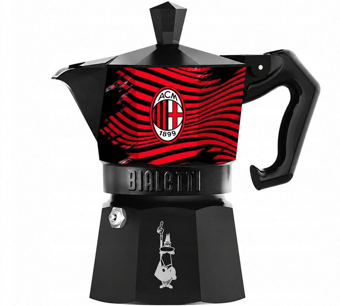 Bialetti Kawiarka Moka Express Ac Milan 3 tz (8006363104258) - Opinie i ...