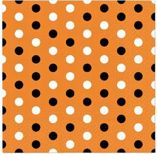 Zdjęcie Paw Serwetki Papierowe 33x33cm Halloween Dots SDL241800 - Lubaczów