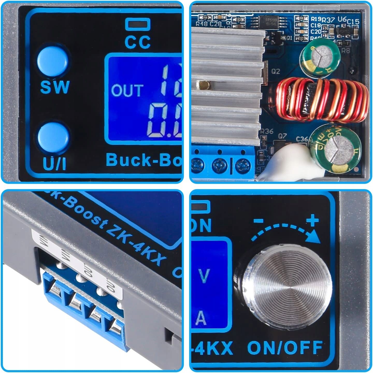 Przetwornica Dc Buck Boost Lcd 0.5-30V Wyjście 5-30V Do Solar ...