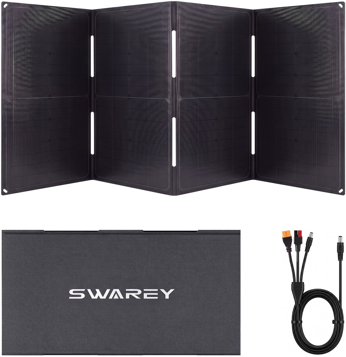 Swarey 60W Składany Panel Słoneczny Ładowarka Solarna z szybkim ...