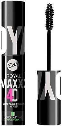 BELL Royal MAXXX! Grand Volume Dimension Mascara 4D Tusz do rzęs z modelującymi włóknami i aloesem 9 g