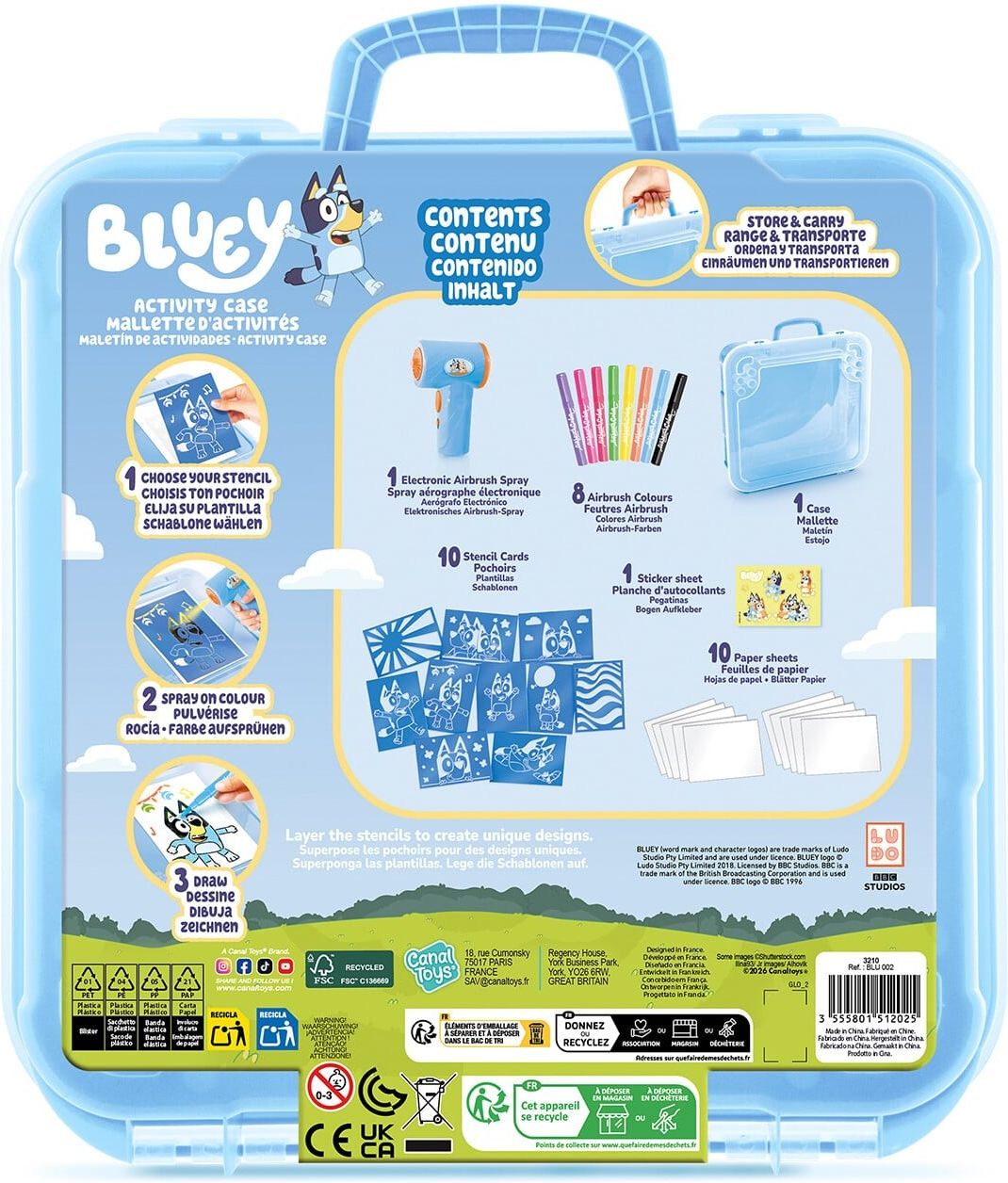 Bluey Airbrush Art Activity Case 266002 - Ceny i opinie - Ceneo.pl