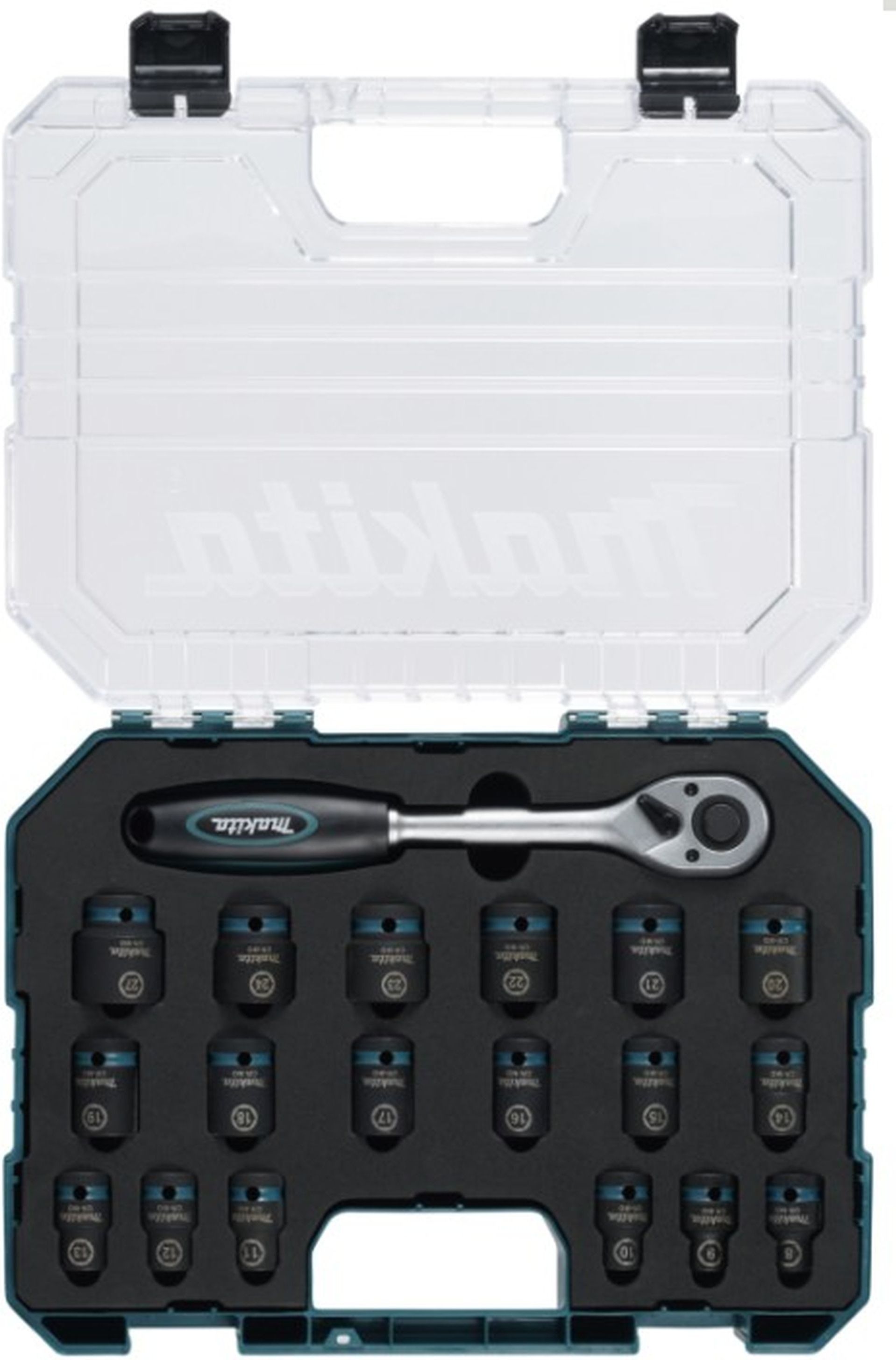 Makita E-30069 Zestaw Nasadek Impact Black 1/2& 19 Elementów W Walizce ...