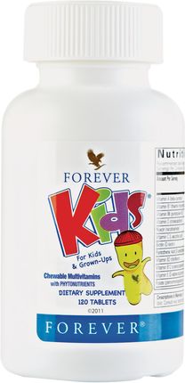 Forever Living Products Forever Kids tabletki witaminowe do ssania z dodatkiem sproszkowanych owoców i warzyw 120 tabl