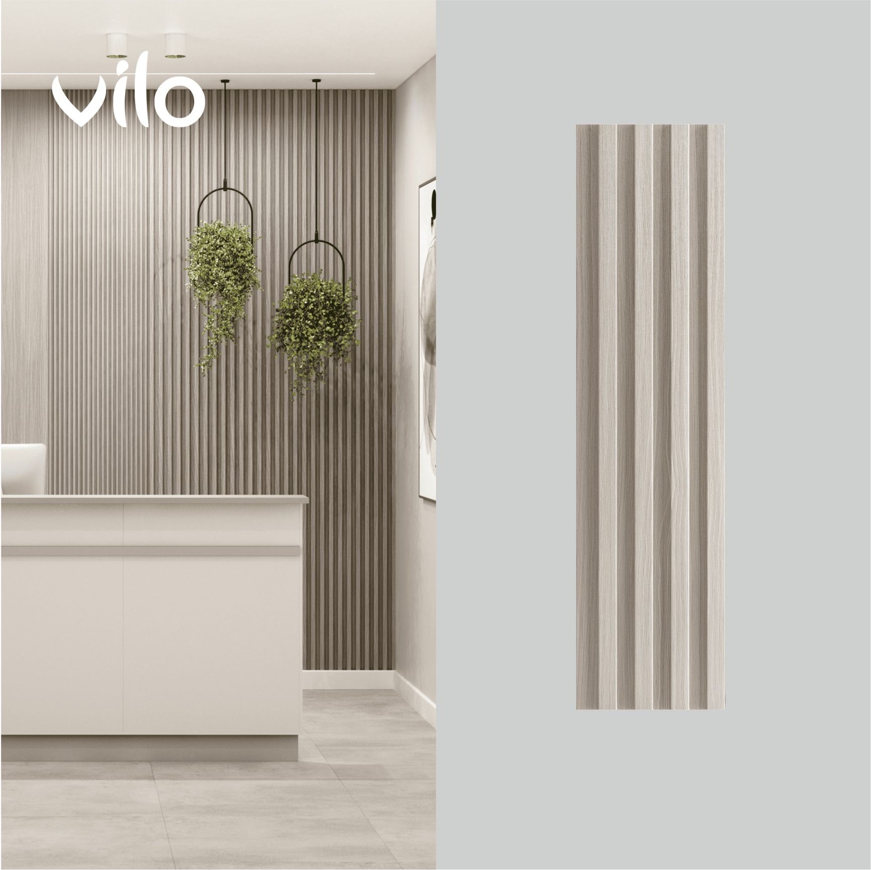 VILO Panel Dekoracyjny PVC Beżowy Matowy MR000000005601987 14,8x265 cm ...