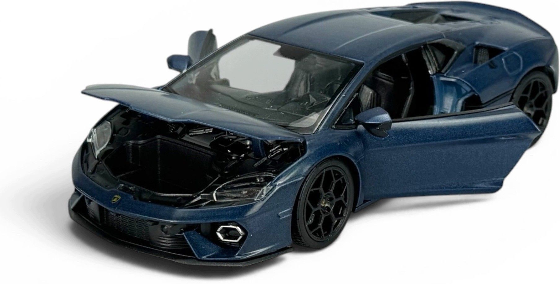 Welly Welly Lamborghini Temerario Niebieski 1:24 Nowy Metalowy Samochód ...