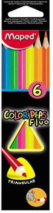 Kredki Maped Colorpeps Trójkątne Fluorescencyjne 6 Szt.