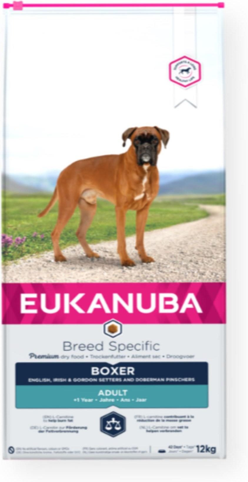 Eukanuba breed specific boxer 2024 adult dry dog food