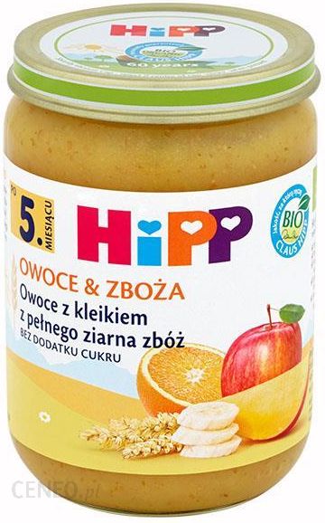 Hipp Owoce I Zboża Kleik Z Pełnego Ziarna Zbóż Z Owocami Bio Po 5 Miesiącu 190G