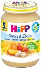 Hipp Owoce I Zboża Kleik Z Pełnego Ziarna Zbóż Z Owocami Bio Po 5 Miesiącu 190G - Deserki dla dzieci