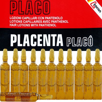 Placenta Placo Ampułki Przeciw Wypadaniu Włosów 12X10 ml