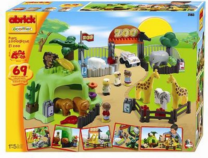 Abrick. Aeroplano Happy Jet con 2 personaggi - Ecoiffier