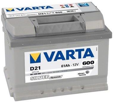 VARTA Starterbatterie SILVER dynamic 61 Ah 600 A D21+10g Pol-Fett