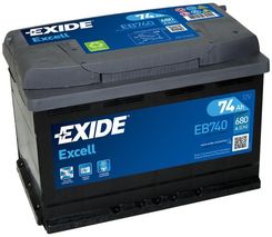 Zdjęcie Exide Excell Eb740 - 74Ah 680A P+ - Mielec