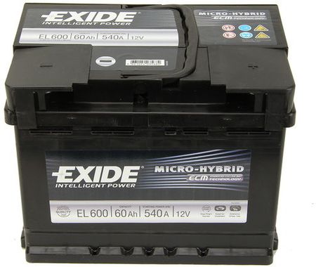 Exide Micro-Hybrid Ecm El600 - 60Ah 540A P+