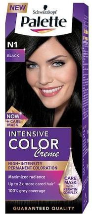 Palette Intensive Color Creme Krem koloryzujący do włosów N1 czerń