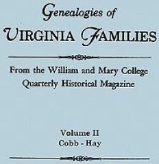 Genealogies Of Virginia Families From The William And Mary College ...