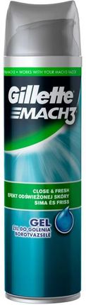 Gillette Mach3 Close & Fresh Żel do golenia 200ml