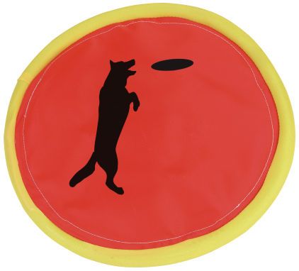 Kerbl Frisbee nylonowe, kolor czerwony