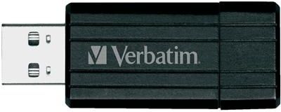 VERBATIM PIN STRIPE 128 GB CZARNY 10 MB/S / 4 MB/S (49071)
