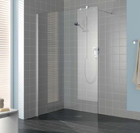 Kermi Filia Xp Walk-in Wall, stabilizator 90/przezroczyste KermiClean, profile srebrne 100x200 FXTWF10020VPK