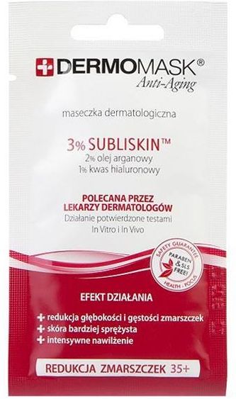DERMOMASK maseczka redukująca zmarszczki 35+ 1szt - zdjęcie 1 DERMOMASK maseczka redukująca zmarszczki 35+ 1szt