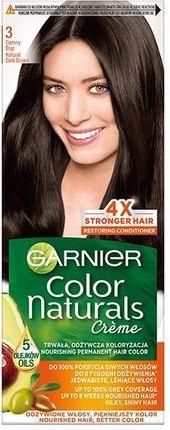 Garnier Color Naturals Creme odżywcza farba do włosów 3 Ciemny brąz