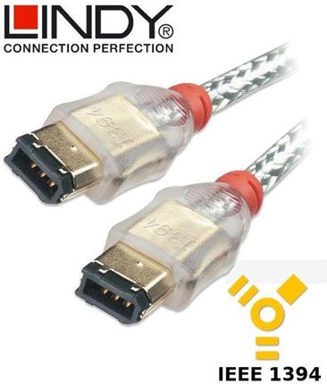 Kabel FireWire DV / iLink (IEEE 1394) 6/6 Lindy 30863 - 4,5m(Lindy)()