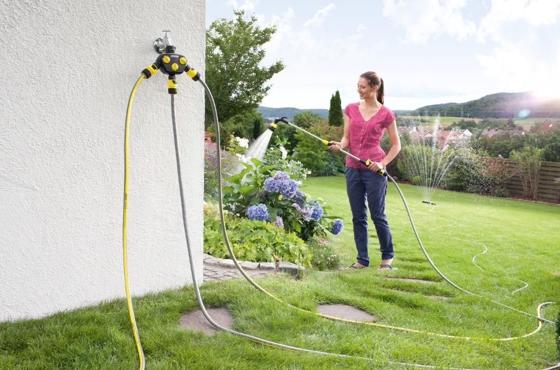 Do nawadniania ogrodu Karcher mosiężny adapter na kran G¾ z redukcją G½