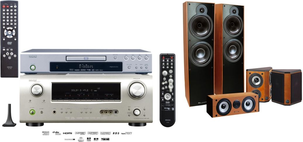 Kino domowe Denon AVR-1509 + Denon DVD-1740 + Wharfedale Crystal