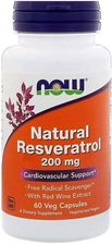 Zdjęcie Now Natural Resveratrol 60kaps. - Zamość