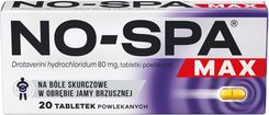 Zdjęcie No-Spa Max na ból brzucha 80 mg 20 tabletek - Małogoszcz