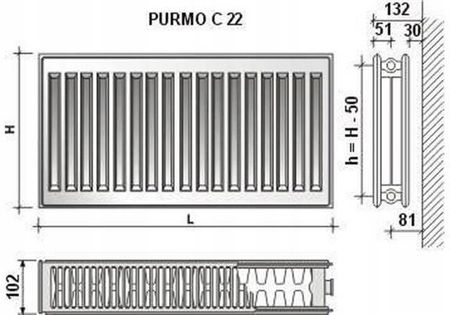 Purmo Compact C22 550x2300 - zdjęcie 5