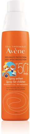 Avene Bardzo wysoka ochrona przeciwsłoneczna spray dla dzieci SPF 50+ 200ml