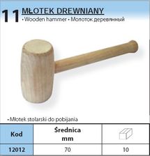 Zdjęcie PROLINE MłOTEK DREWNIANY śREDNICA 70 mm 12012 - Ostroróg