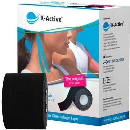 K - Active Kinesiology Tape czarny 5m