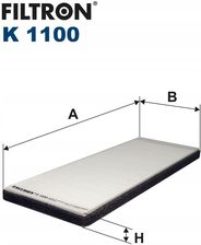 Zdjęcie FILTRON - Filtr kabinowy - przeciwpyłkowy (K 1100) - Toruń