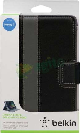 Belkin Etui Stripe cover stand Nexus 7 czarne (F7P035vfC00)