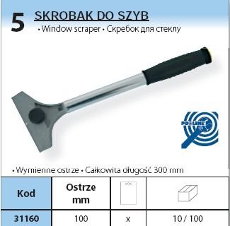 PROLINE SKROBAK DO SzYB OSTRzE 100 mm 31160