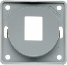 Berker Płytka Nośna 1-Krotna do Gniazd Modularnych Amp  Szary Połysk Integro Mechanizm (945572507)