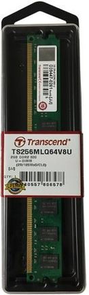 Pamięć RAM TRANSCEND DDR2 2GB 800Mhz Non-ECC CL5 (TS256MLQ64V8U)