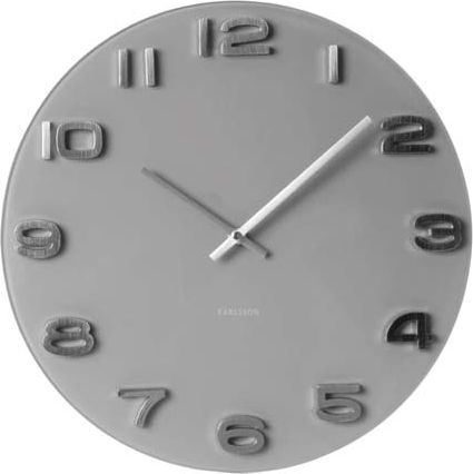 Karlsson Zegar Ścienny Vintage Round Grey KA5489GY