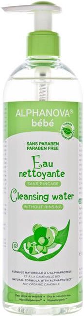 Acqua detergente Bebè Bio micellare pulizia profonda viso e corpo igiene  neonato flacone 500 ml Alphanova