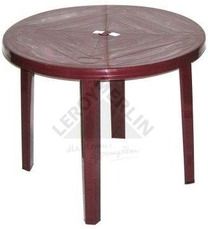 Oler stół okrągły OPAL bordowy 90x75cm
