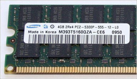 Pamięć RAM Samsung 4GB DDR2 (M393T5160QzA-CE6)