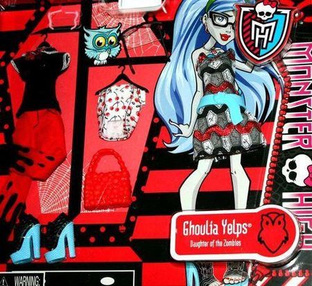 Mattel Monster High Ghoulia Yelps Ubranko Y0408 Y0402