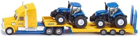 Siku Farmer Ciężarówka z traktorami New Holland S1805