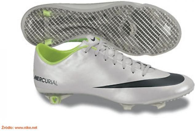 NIKE Mercurial Vapor Ⅸ FG 26cm Nike Mercurial Vapor IX ACC FG Srebrny/Zielony