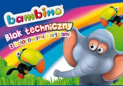 St. Majewski Bambino Blok Techniczny Z Kolorowymi Kartkami A4, 10 Kartek 001567